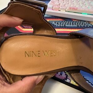 Brown Strap Nine West Heels